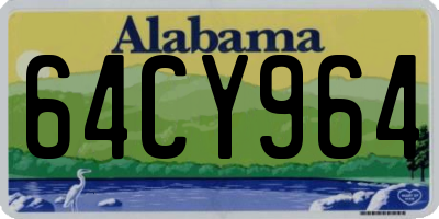 AL license plate 64CY964