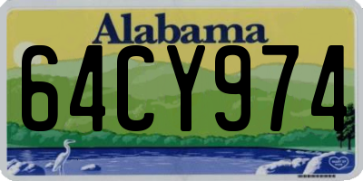 AL license plate 64CY974