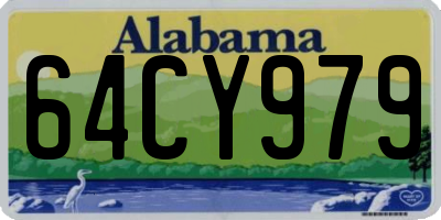 AL license plate 64CY979