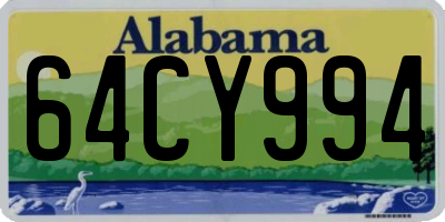 AL license plate 64CY994