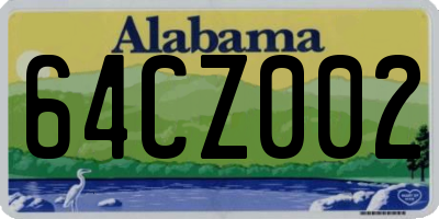 AL license plate 64CZ002