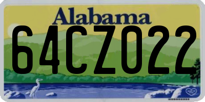 AL license plate 64CZ022