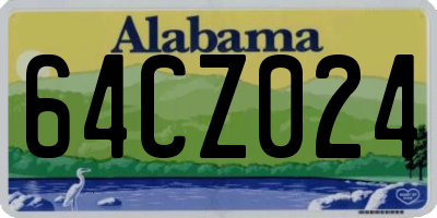 AL license plate 64CZ024