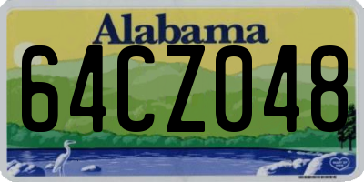 AL license plate 64CZ048