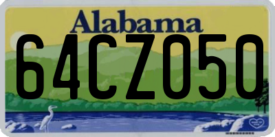 AL license plate 64CZ050