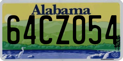 AL license plate 64CZ054