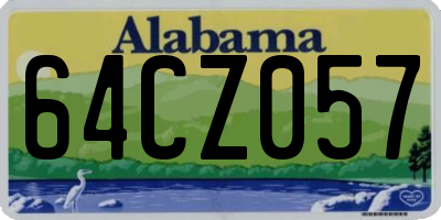AL license plate 64CZ057