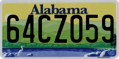 AL license plate 64CZ059