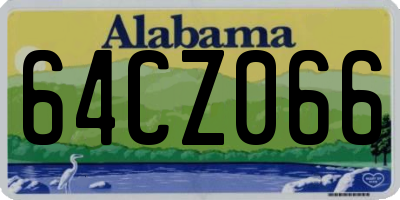 AL license plate 64CZ066