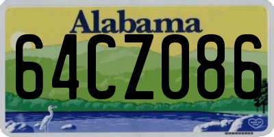 AL license plate 64CZ086