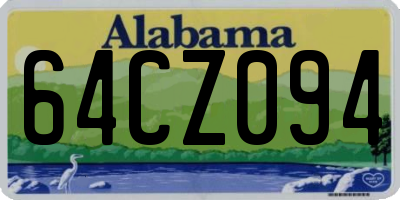 AL license plate 64CZ094