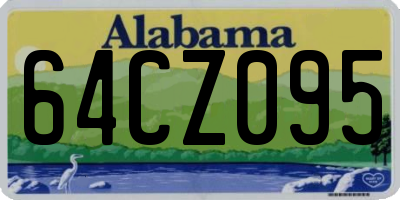 AL license plate 64CZ095