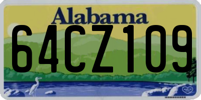 AL license plate 64CZ109