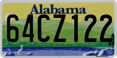 AL license plate 64CZ122