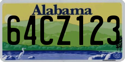 AL license plate 64CZ123