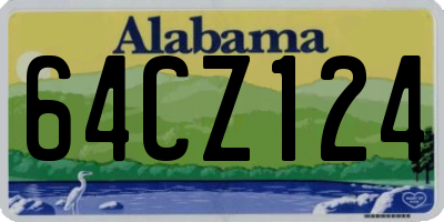 AL license plate 64CZ124