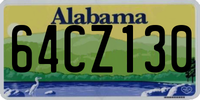 AL license plate 64CZ130