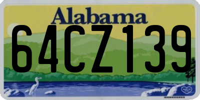 AL license plate 64CZ139