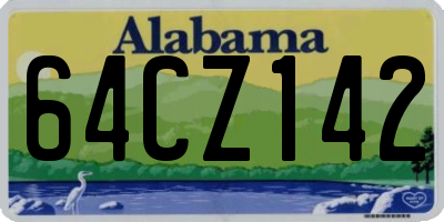 AL license plate 64CZ142