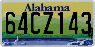 AL license plate 64CZ143
