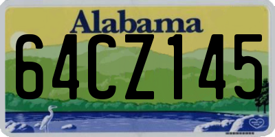 AL license plate 64CZ145