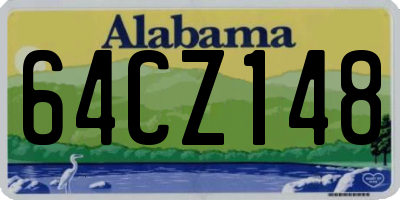 AL license plate 64CZ148