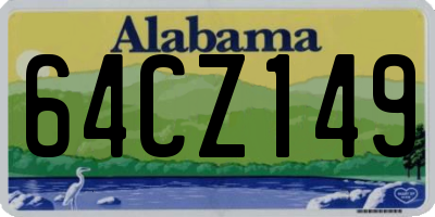 AL license plate 64CZ149