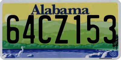 AL license plate 64CZ153