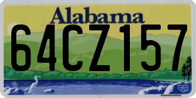 AL license plate 64CZ157