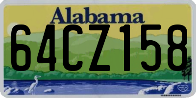 AL license plate 64CZ158