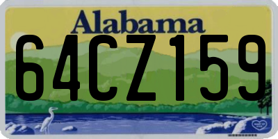 AL license plate 64CZ159