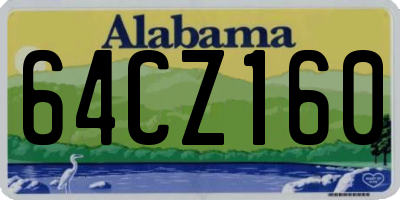 AL license plate 64CZ160