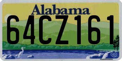AL license plate 64CZ161