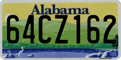 AL license plate 64CZ162