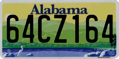 AL license plate 64CZ164