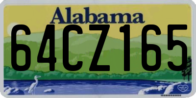 AL license plate 64CZ165