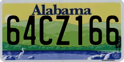AL license plate 64CZ166