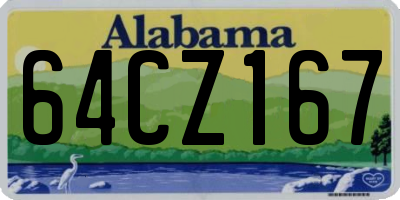AL license plate 64CZ167