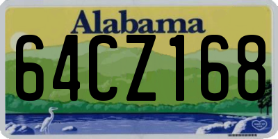 AL license plate 64CZ168