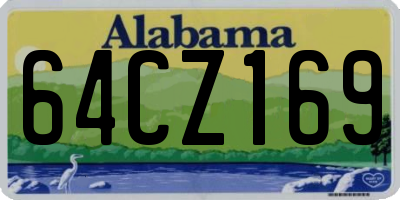AL license plate 64CZ169