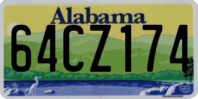 AL license plate 64CZ174