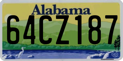 AL license plate 64CZ187