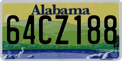 AL license plate 64CZ188