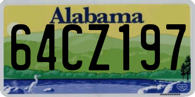 AL license plate 64CZ197
