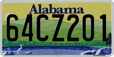 AL license plate 64CZ201