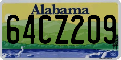 AL license plate 64CZ209