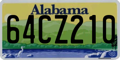 AL license plate 64CZ210