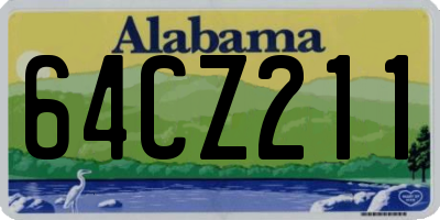 AL license plate 64CZ211