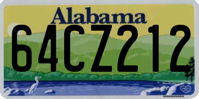 AL license plate 64CZ212