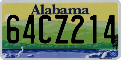 AL license plate 64CZ214